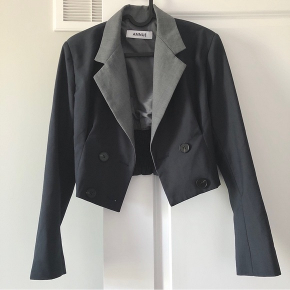 AMNUE 2-piece Blazer & Asymmetrical Strapless Dress Set - Picture 5 of 9